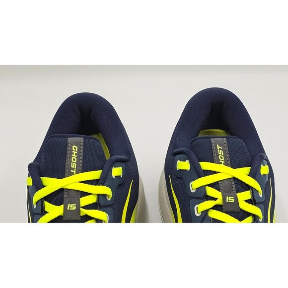Brooks  Ghost 15 Men's Navy Blue Green Mesh Neutral Running Shoe Size 13 2843 - Picture 6 of 16